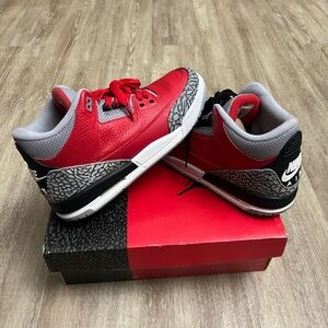 Retro Jordan 3’s Fire Red Cement